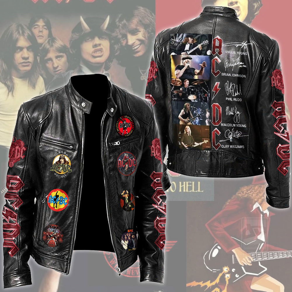 AC/DC Motorcycle Leather Jacket – TMTHU2888
