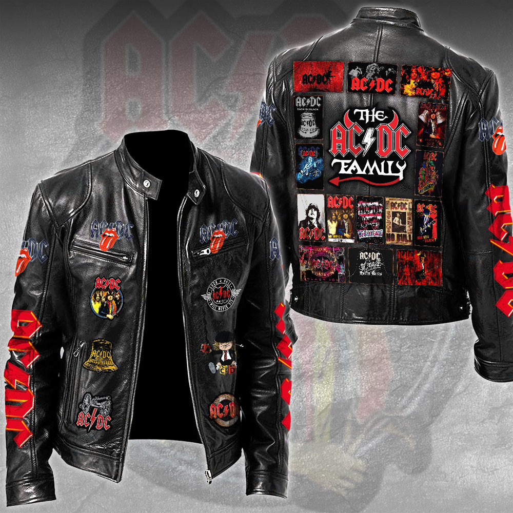 AC/DC Motorcycle Leather Jacket – TMTHU4389