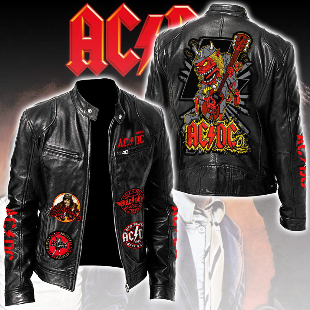AC/DC Motorcycle Leather Jacket – TMTHU2386