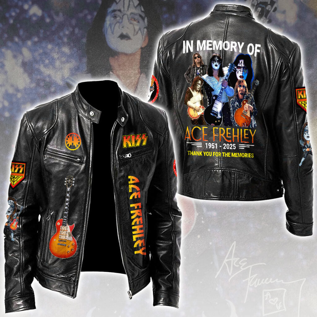 Ace Frehley Motorcycle Leather Jacket – HOATT14848