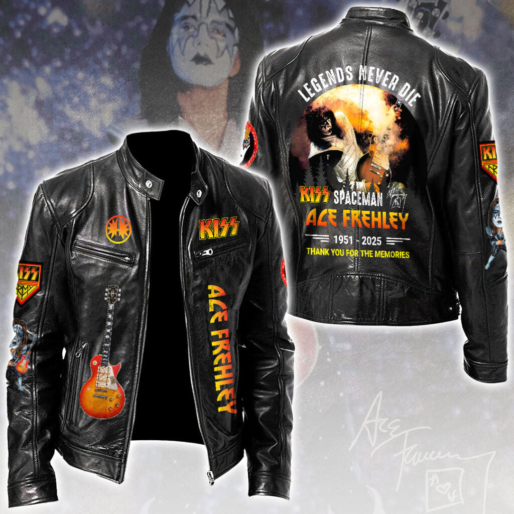 Ace Frehley Motorcycle Leather Jacket – HOATT14849