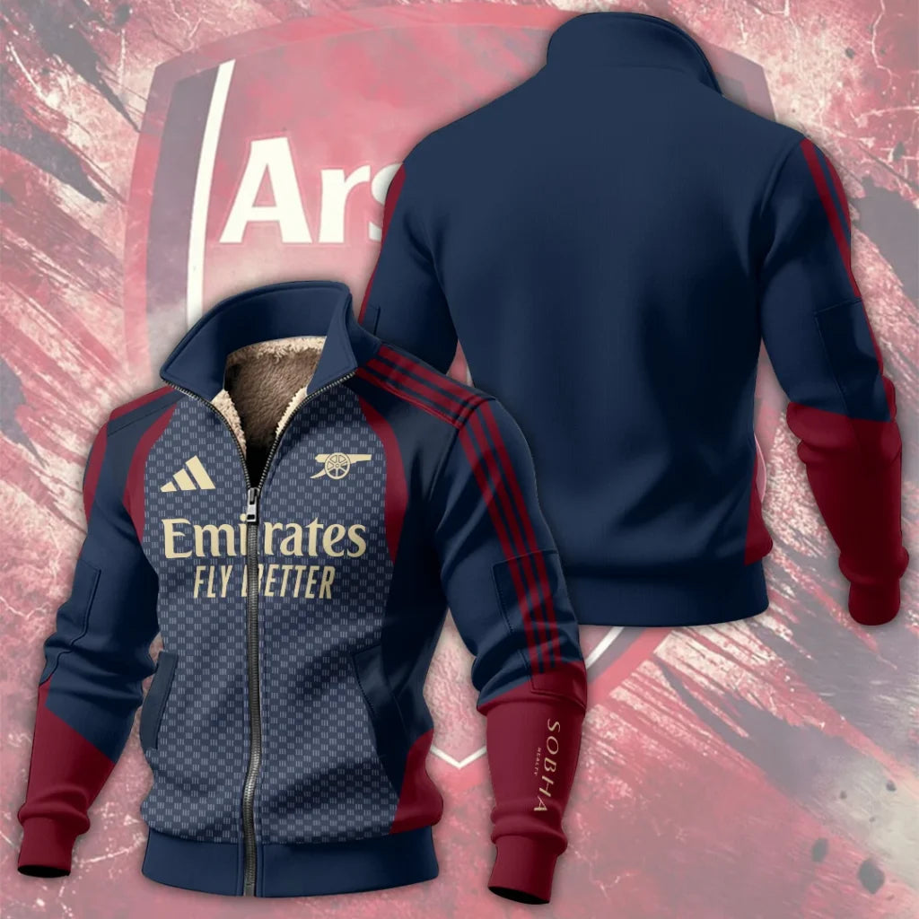 Arsenal FC European Training 26/27 Thick Knit Fleece Jacket – TANTN25424