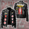Arsenal FC Premier League Champions 25/26 Motorcycle Leather Jacket – GNE6658