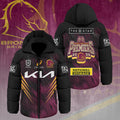 Brisbane Broncos 2025 NRL Premiers Thickened Down Hooded Jacket – HOATT14043