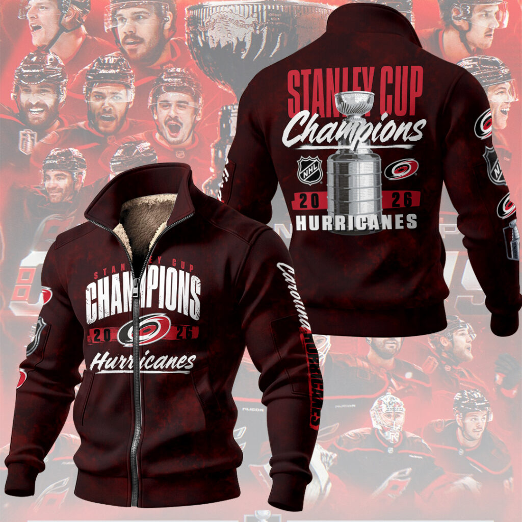 Carolina Hurricanes 2026 Stanley Cup Champions Thick Knit Fleece Jacket – TMTHU6828
