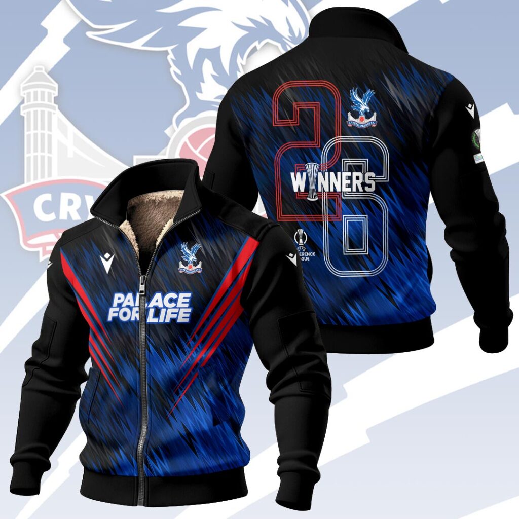 Crystal Palace FC 2026 UEFA Conference League Winners Thick Knit Fleece Jacket – HOATT18516