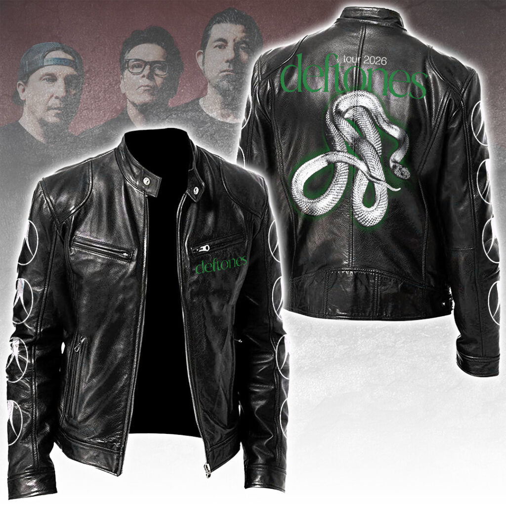 Deftones Motorcycle Leather Jacket – TANTN17938