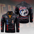 Elvis Presley 2D Leather Yellow Fleece Jacket – HOATT15181