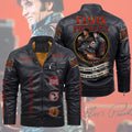 Elvis Presley 2D Leather Yellow Fleece Jacket – TMTHU2754