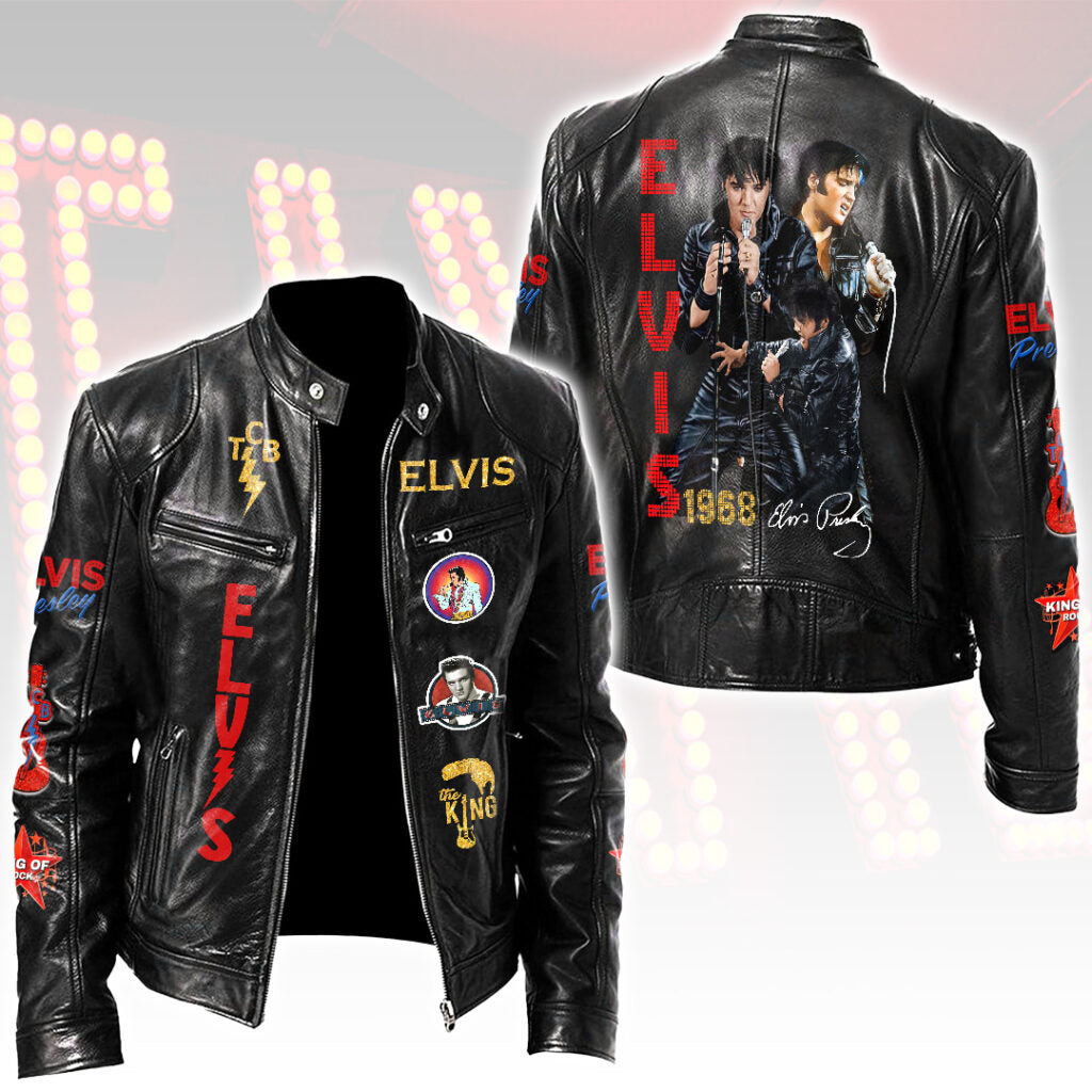 Elvis Presley Motorcycle Leather Jacket – HOATT15557