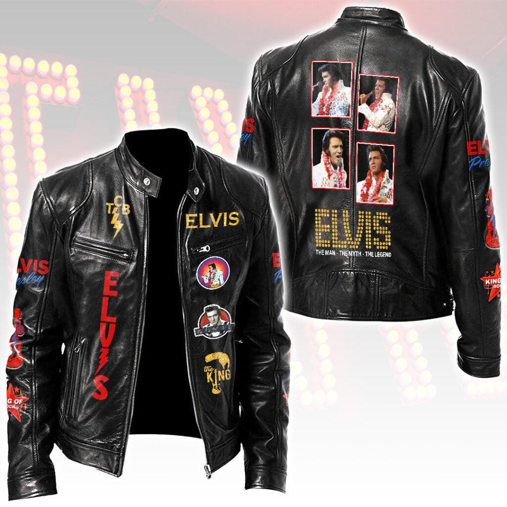 Elvis Presley Motorcycle Leather Jacket – HOATT15645