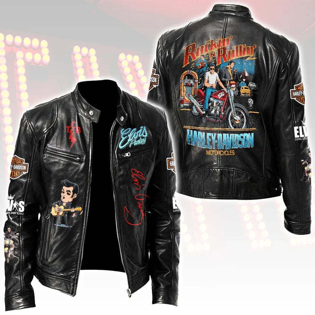 Elvis Presley Motorcycle Leather Jacket – HOATT20465