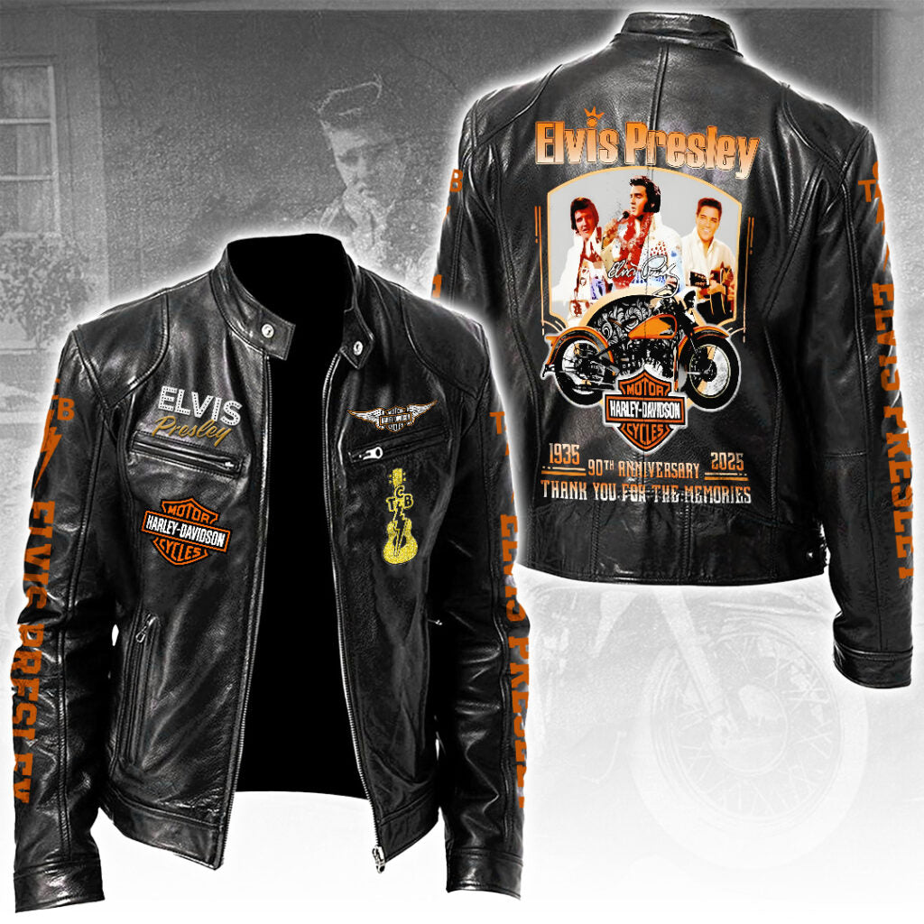 Elvis Presley Motorcycle Leather Jacket – TANTN18789