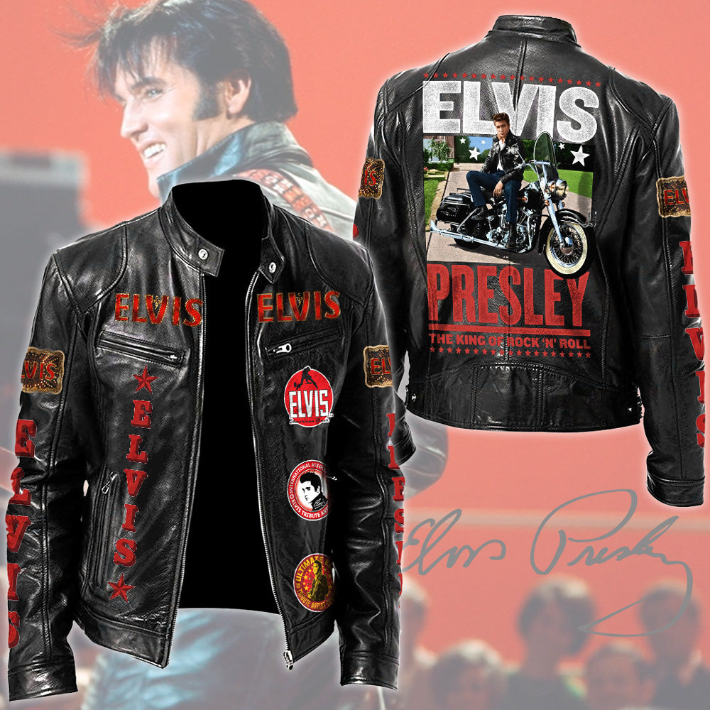 Elvis Presley Motorcycle Leather Jacket – TMTHU2929