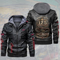 Indian Motorcycle 125th Anniversary 2D Leather Hooded Jacket – TMTHU8761