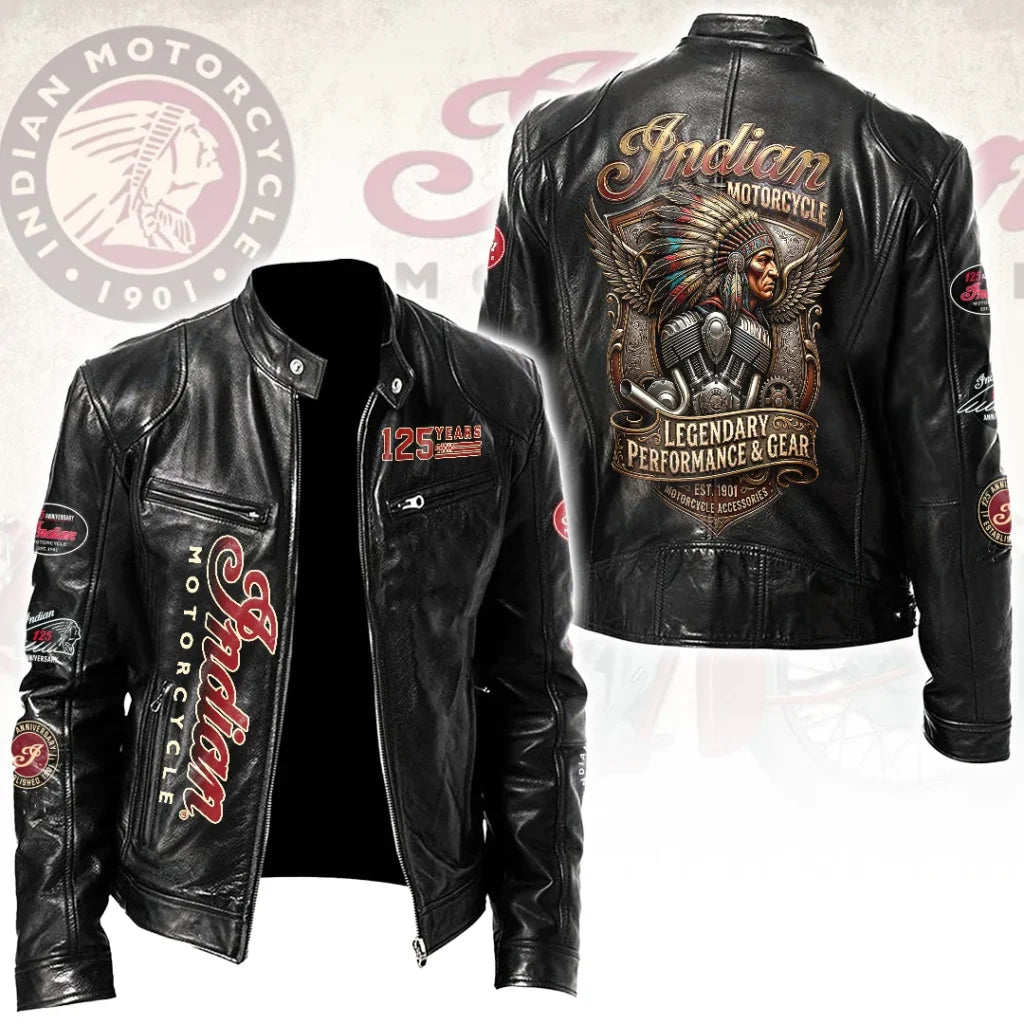 Indian Motorcycle 125th Anniversary Motorcycle Leather Jacket – HOATT20584