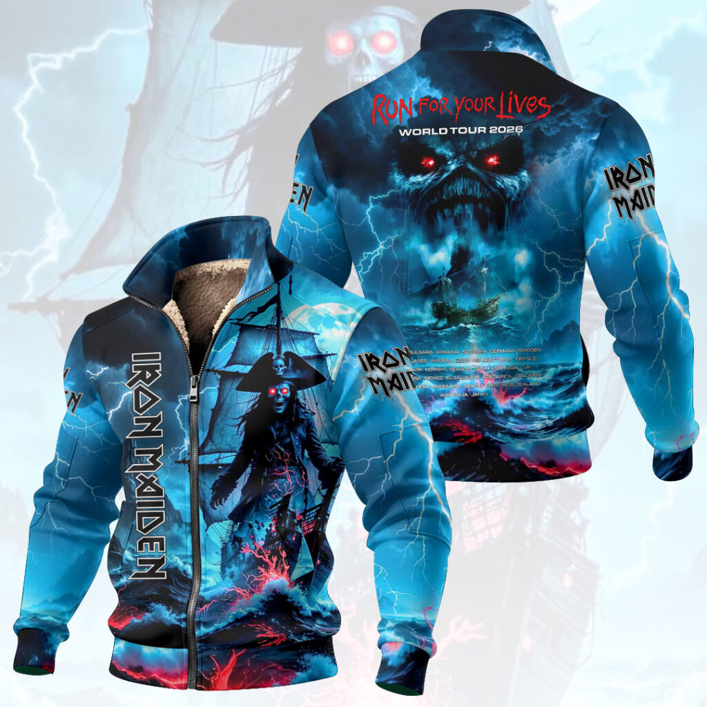 Iron Maiden 2026 World Tour Thick Knit Fleece Jacket – HOATT19358