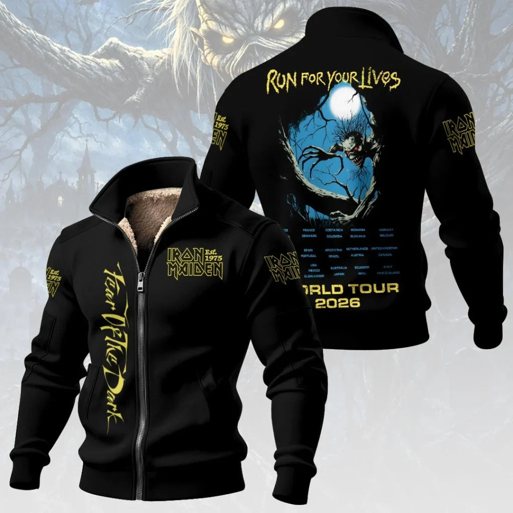 Iron Maiden 2026 World Tour Thick Knit Fleece Jacket – HOATT20508