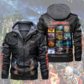 Iron Maiden 2D Leather Hooded Jacket – TMTHU6377