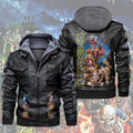 Iron Maiden 2D Leather Hooded Jacket – TMTHU6379
