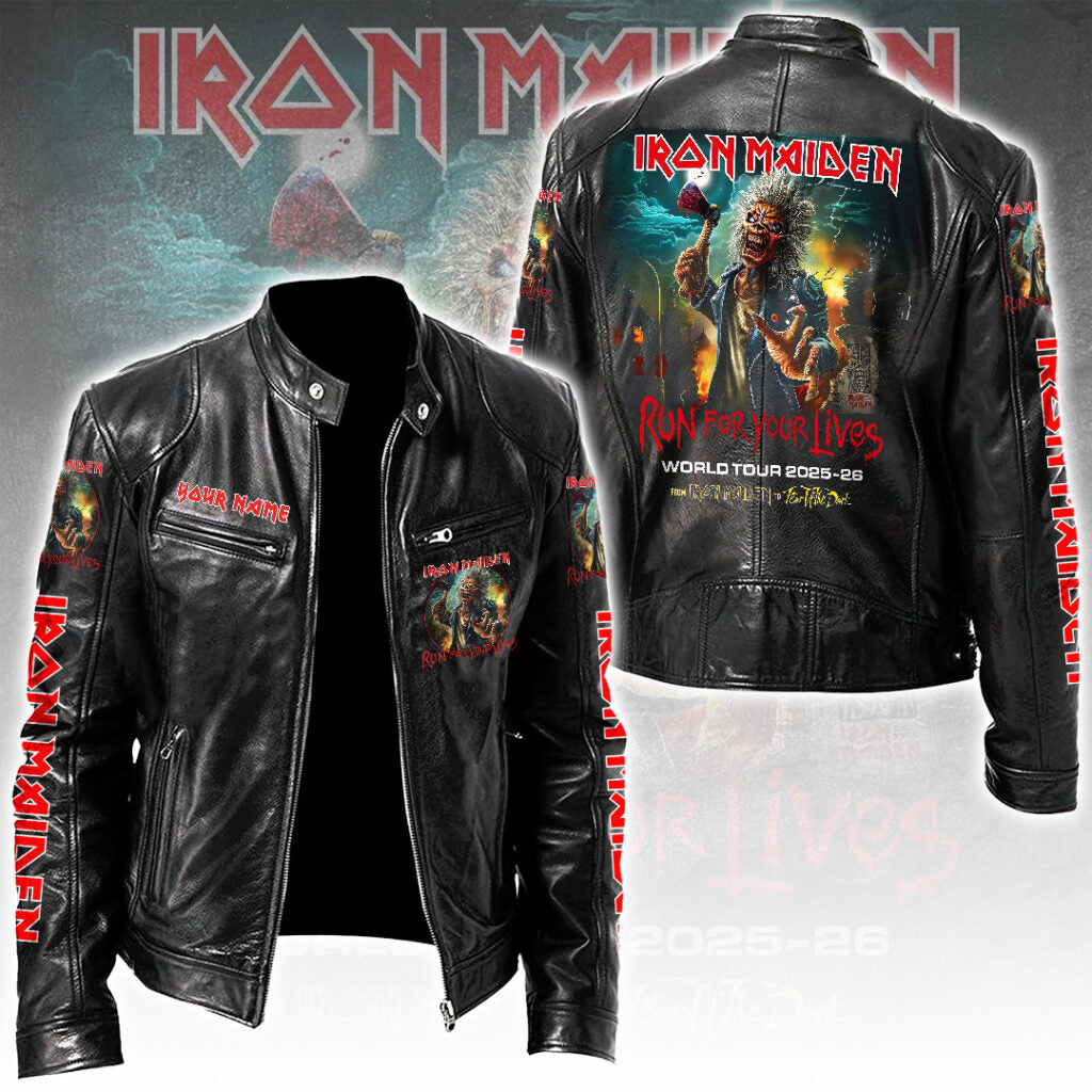 Iron Maiden Motorcycle Leather Jacket – TANTN18699