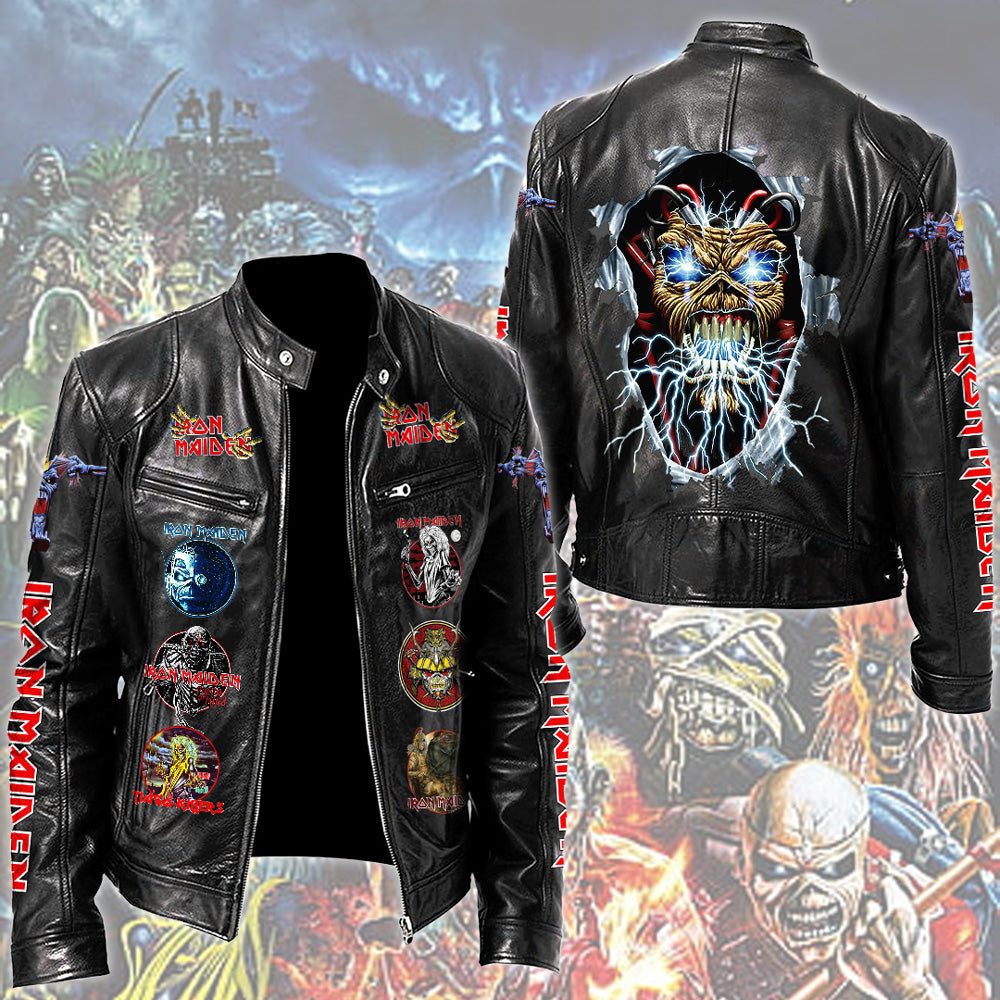 Iron Maiden Motorcycle Leather Jacket – TMTHU7377
