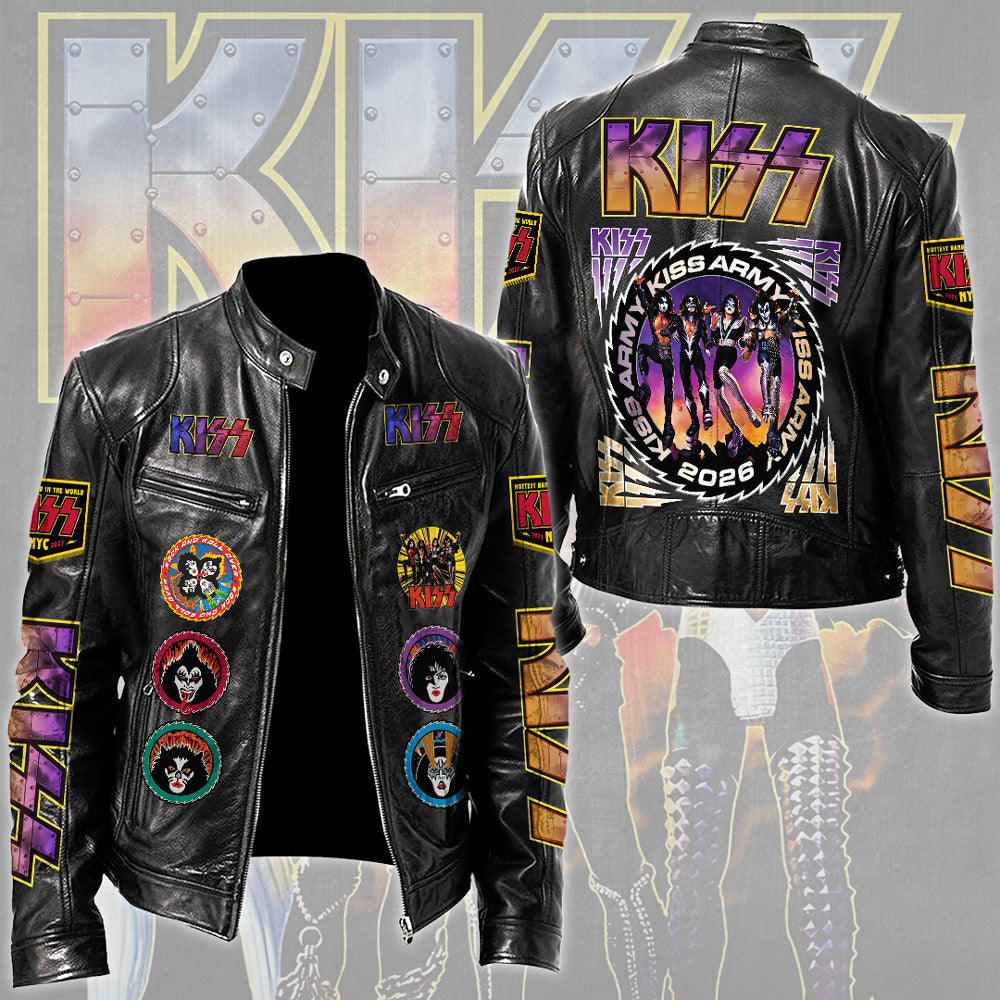 KISS Destroyer 50th Anniversary 2026 Motorcycle Leather Jacket – TMTHU4704