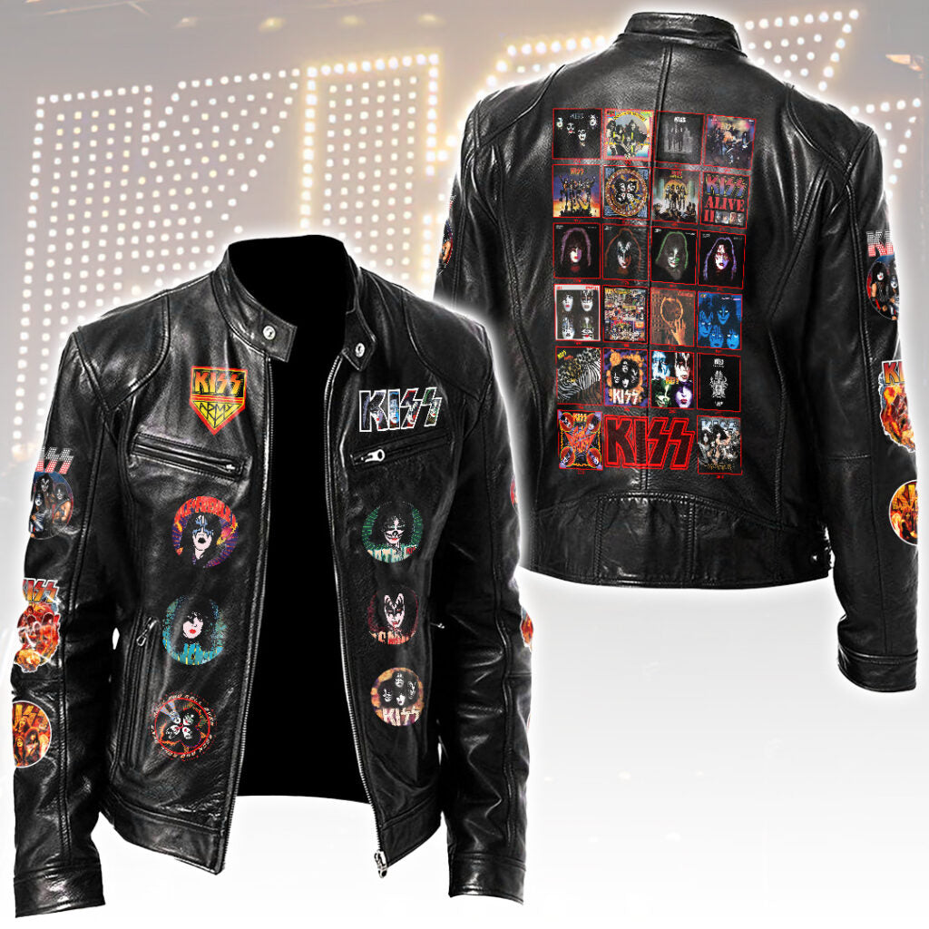 KISS Motorcycle Leather Jacket – HOATT15386