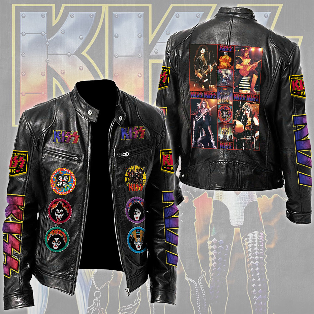 KISS Motorcycle Leather Jacket – TMTHU4299