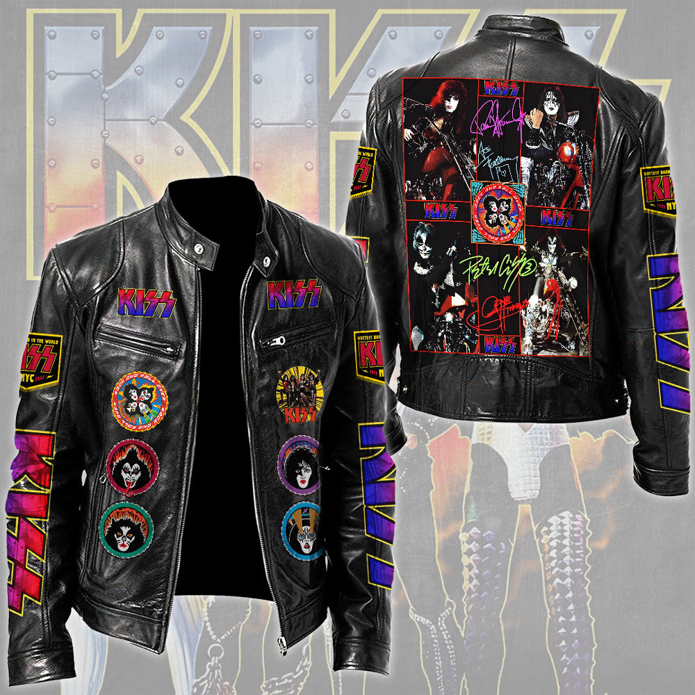 KISS Motorcycle Leather Jacket – TMTHU5151