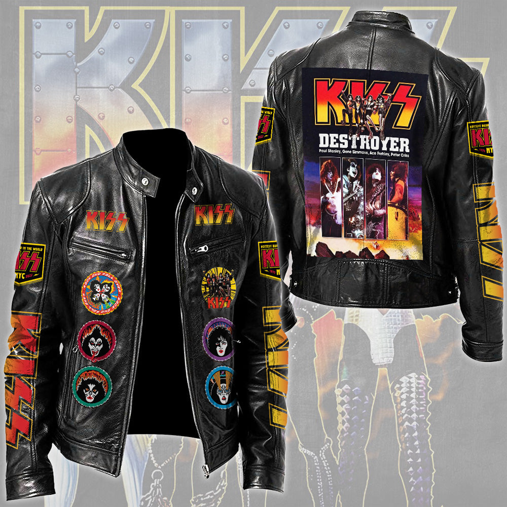 KISS Motorcycle Leather Jacket – TMTHU5664