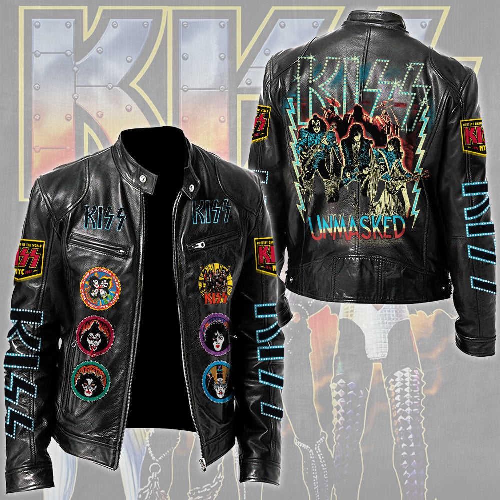 KISS Motorcycle Leather Jacket – TMTHU6062