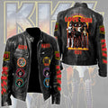 KISS Motorcycle Leather Jacket – TMTHU7228