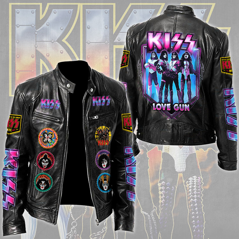 KISS Motorcycle Leather Jacket – TMTHU7317