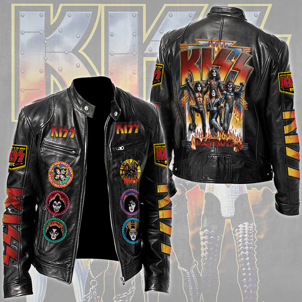 KISS Motorcycle Leather Jacket – TMTHU7995