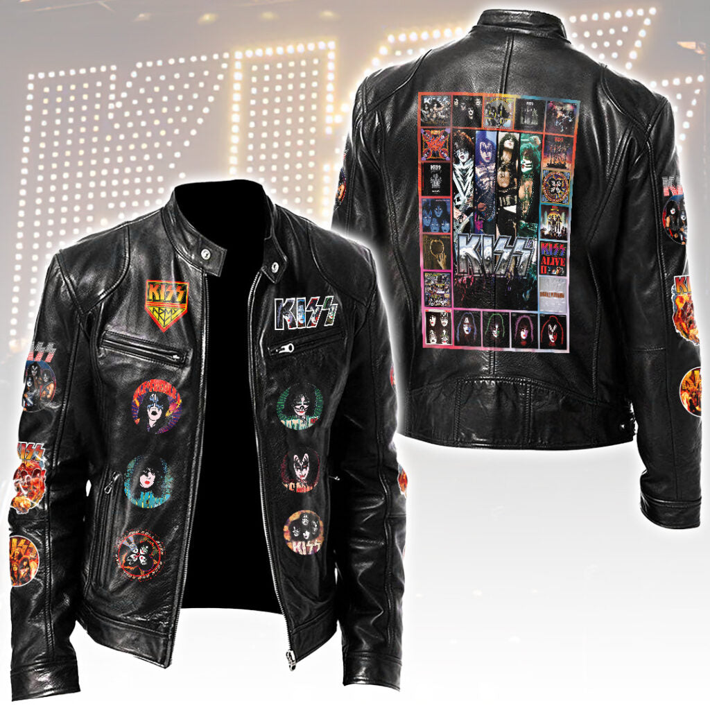 KISS Motorcycle Leather Jacket – HOATT17258