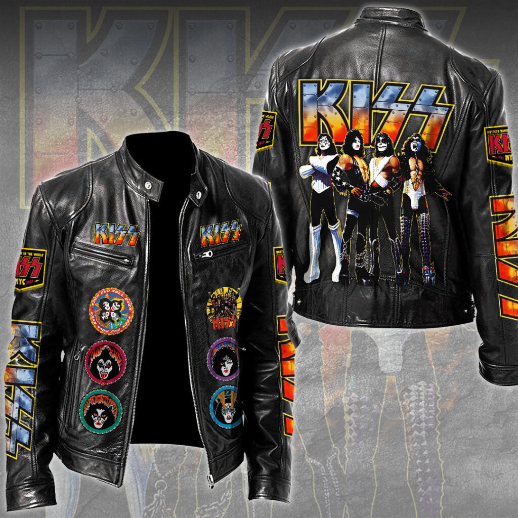 KISS Motorcycle Leather Jacket – TMTHU2853