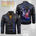 KISS x Ace Frehley 2D Leather Yellow Fleece Jacket – TMTHU1822