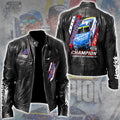 Kyle Larson 2025 NASCAR Cup Series Champion Motorcycle Leather Jacket – TANTN18416