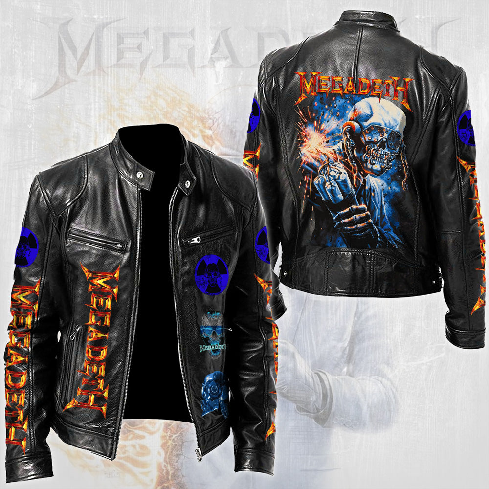 Megadeth Motorcycle Leather Jacket – TMTHU6015