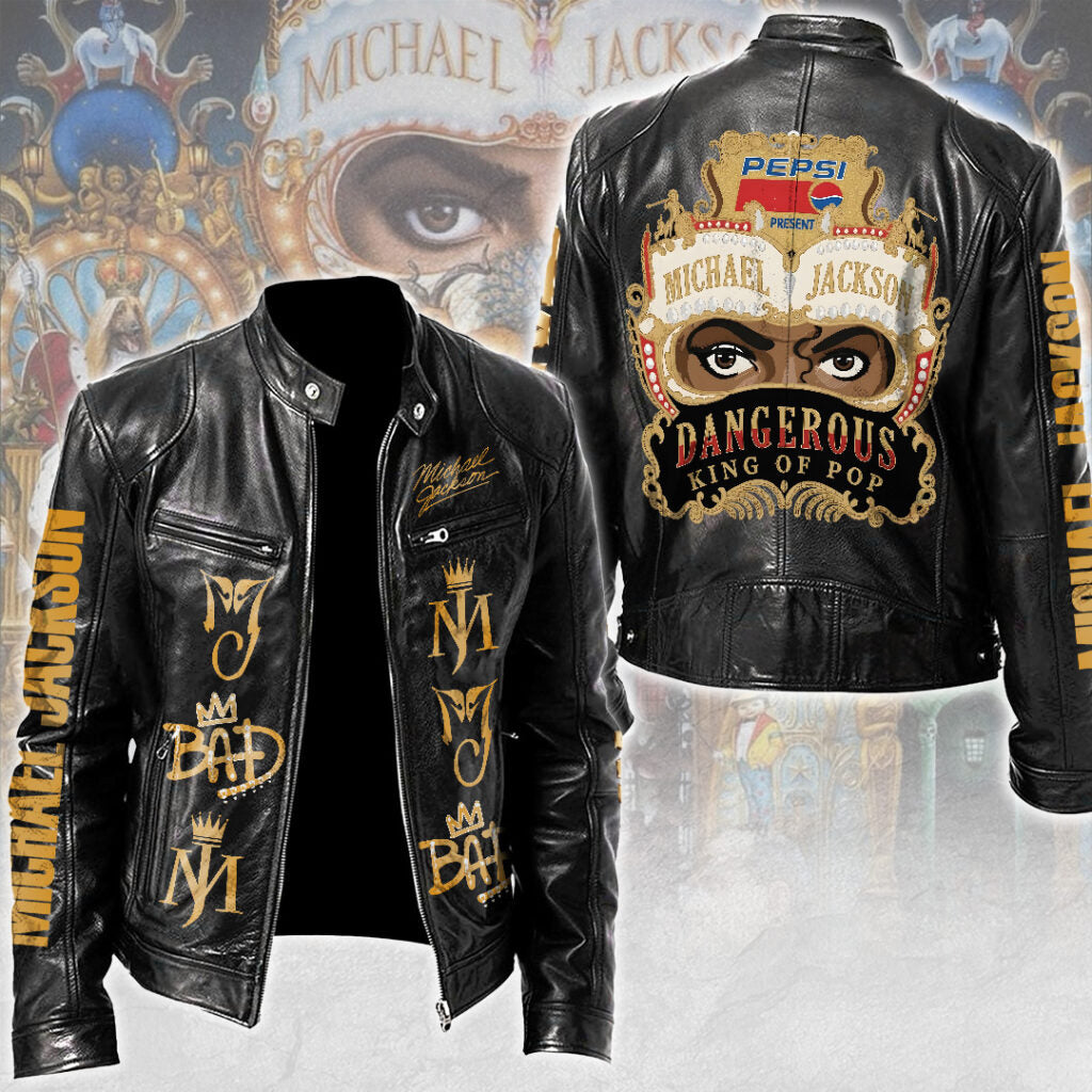 Michael Jackson Motorcycle Leather Jacket – TMTHU7702