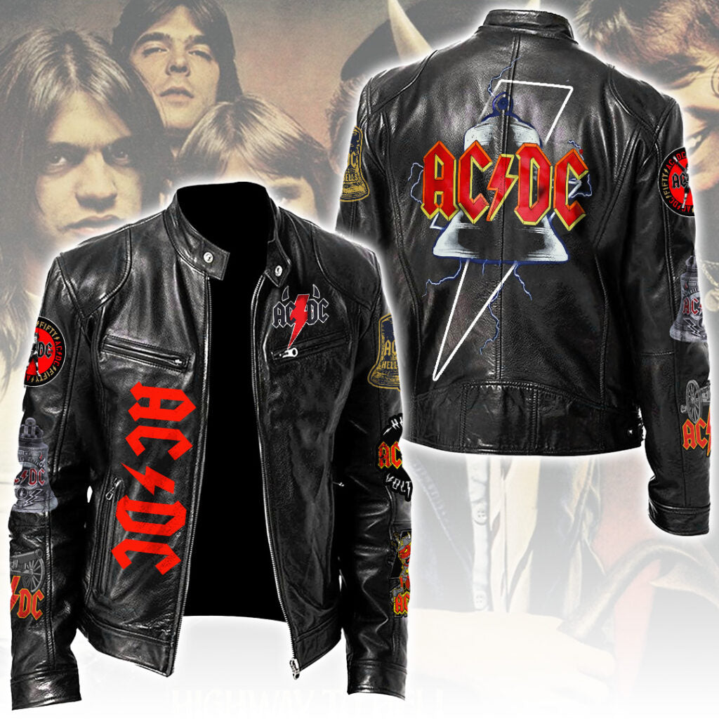 AC/DC Motorcycle Leather Jacket – NGHIAVT5502