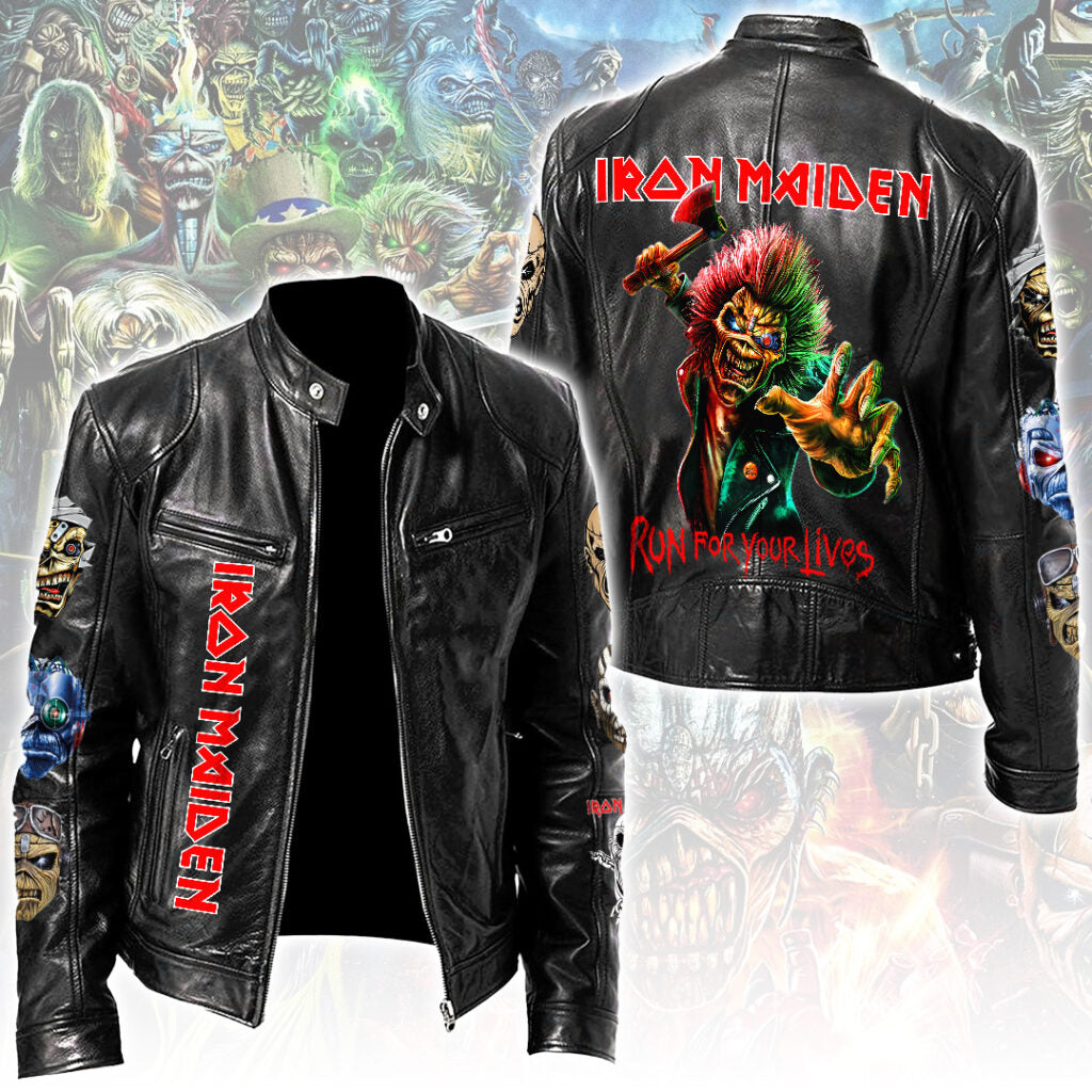 Iron Maiden Motorcycle Leather Jacket – NGHIAVT5504