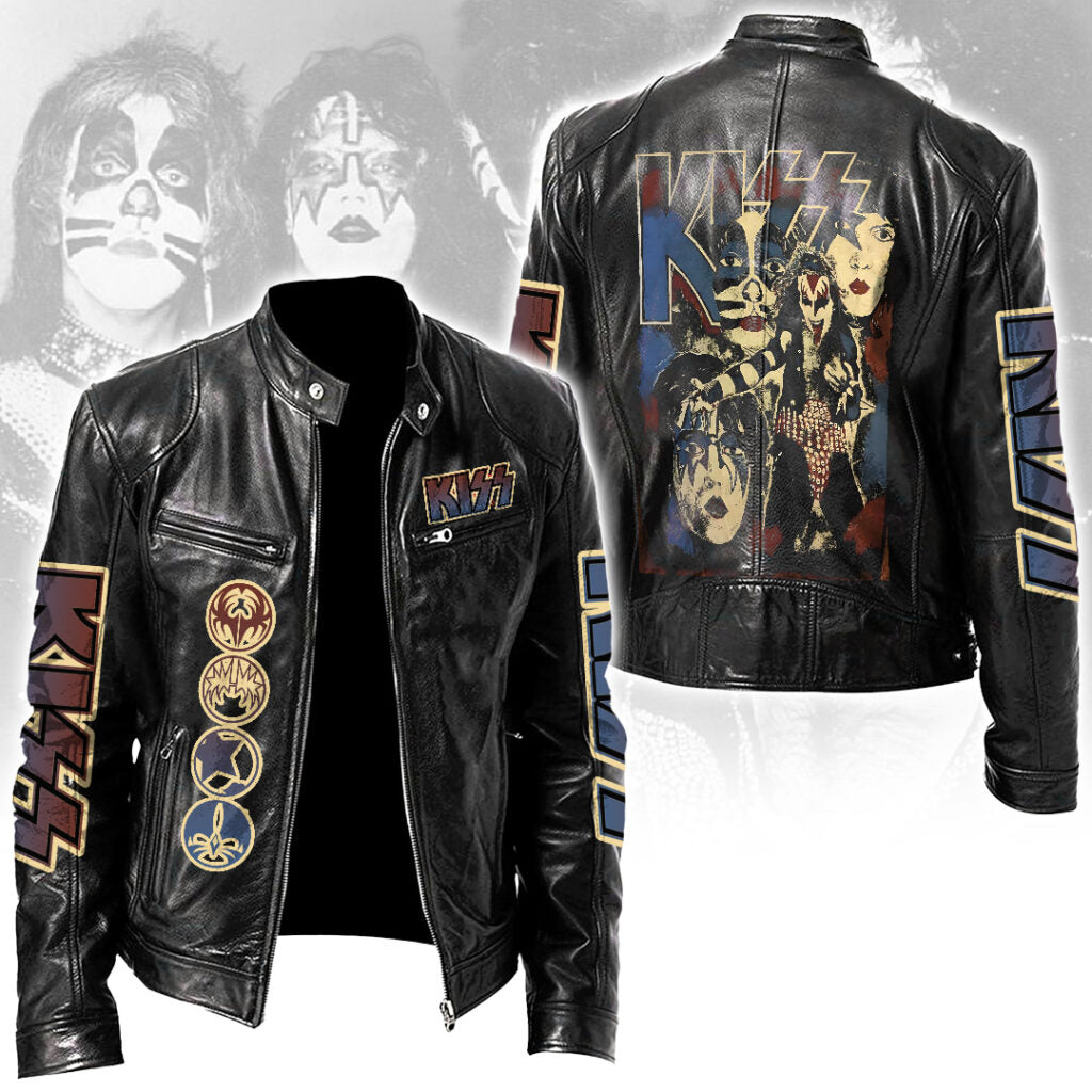 KISS Motorcycle Leather Jacket – NGHIAVT5888