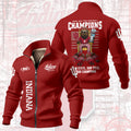 Indiana Hoosiers Football 2025 Thick Knit Fleece Jacket – NGHIAVT6016