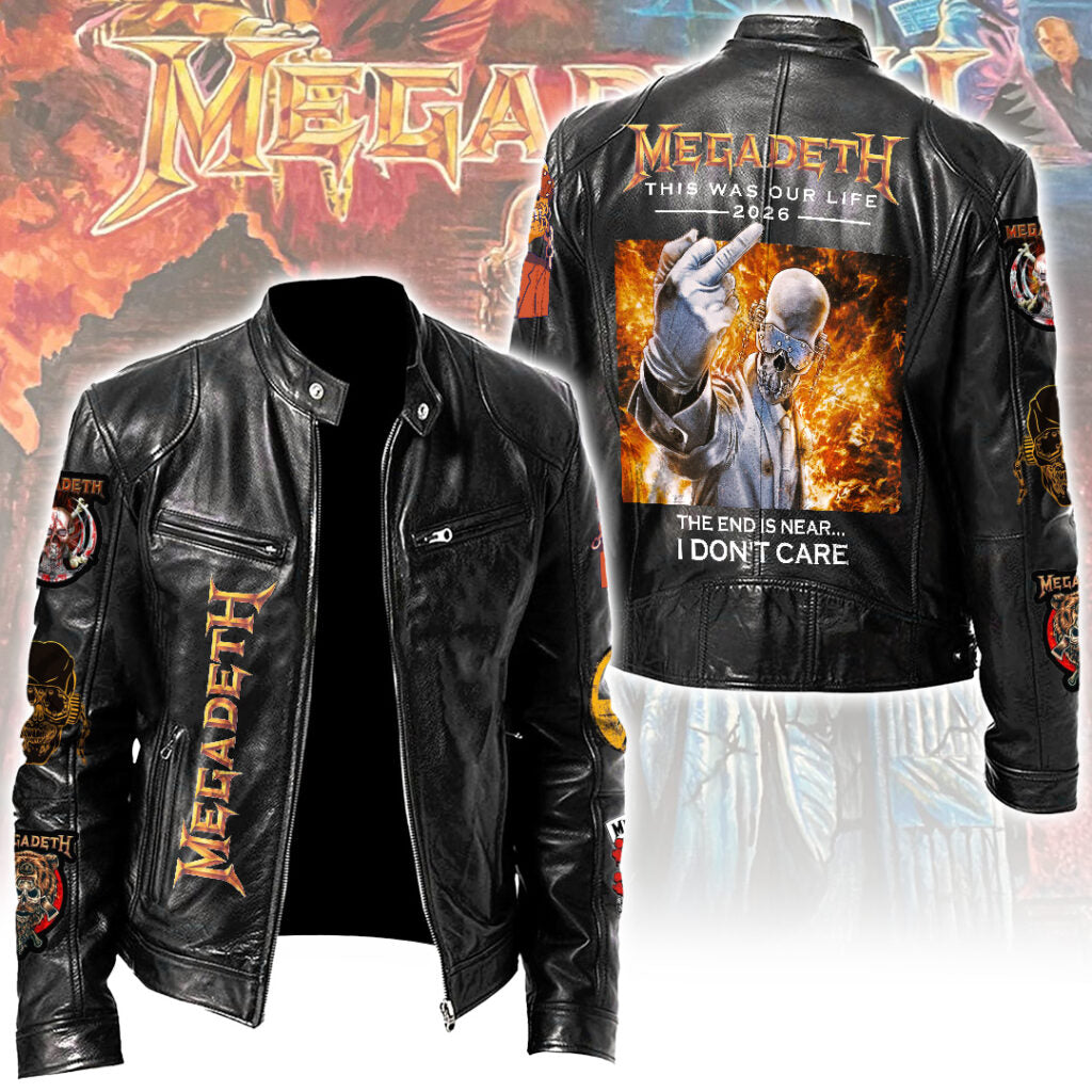 Megadeth Motorcycle Leather Jacket – NGHIAVT6182