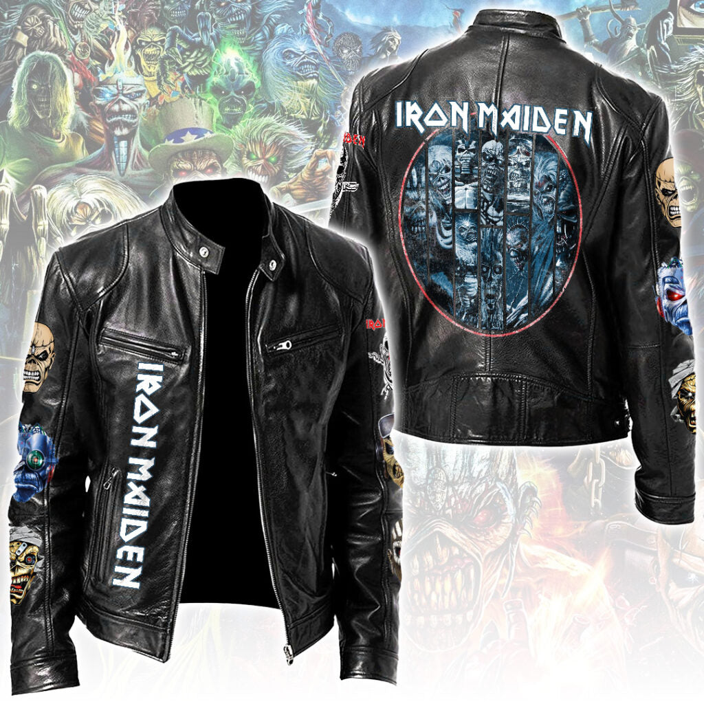 Iron Maiden Motorcycle Leather Jacket – NGHIAVT9213