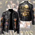 New York Knicks Motorcycle Leather Jacket – TMTHU7396