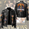 New York Knicks Motorcycle Leather Jacket – TMTHU8979