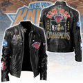 New York Knicks NBA Finals Champions 2026 Motorcycle Leather Jacket – TANTN24306